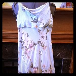 Ann Taylor petites summer silk floral dress